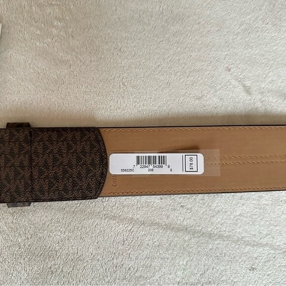 NWOT MK Michael Kors monogram belt size S - Picture 3 of 5